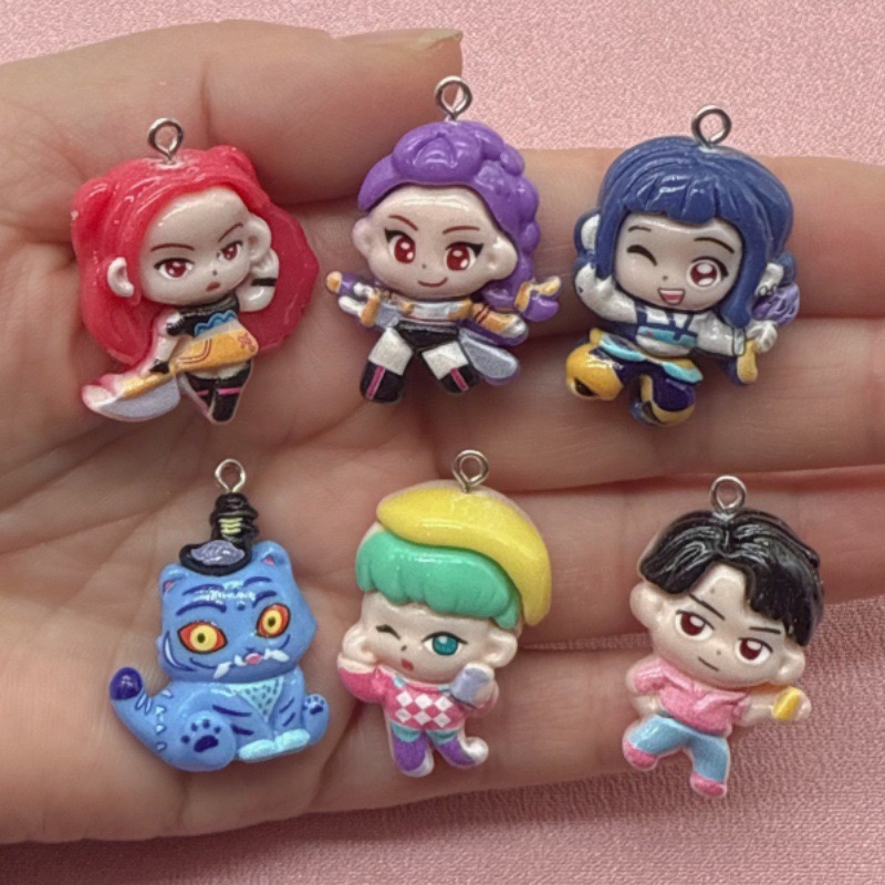Party Games Ideas - 10pcs resin cartoon pendant, DIY jewelry
