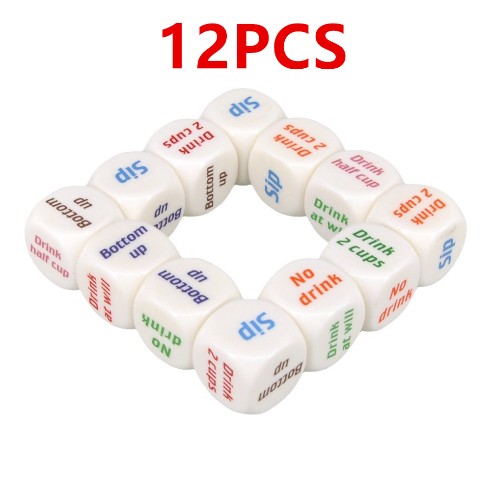 12Pcs Drinking Dice Rolling De - Party Games Bachelorette recension och pris