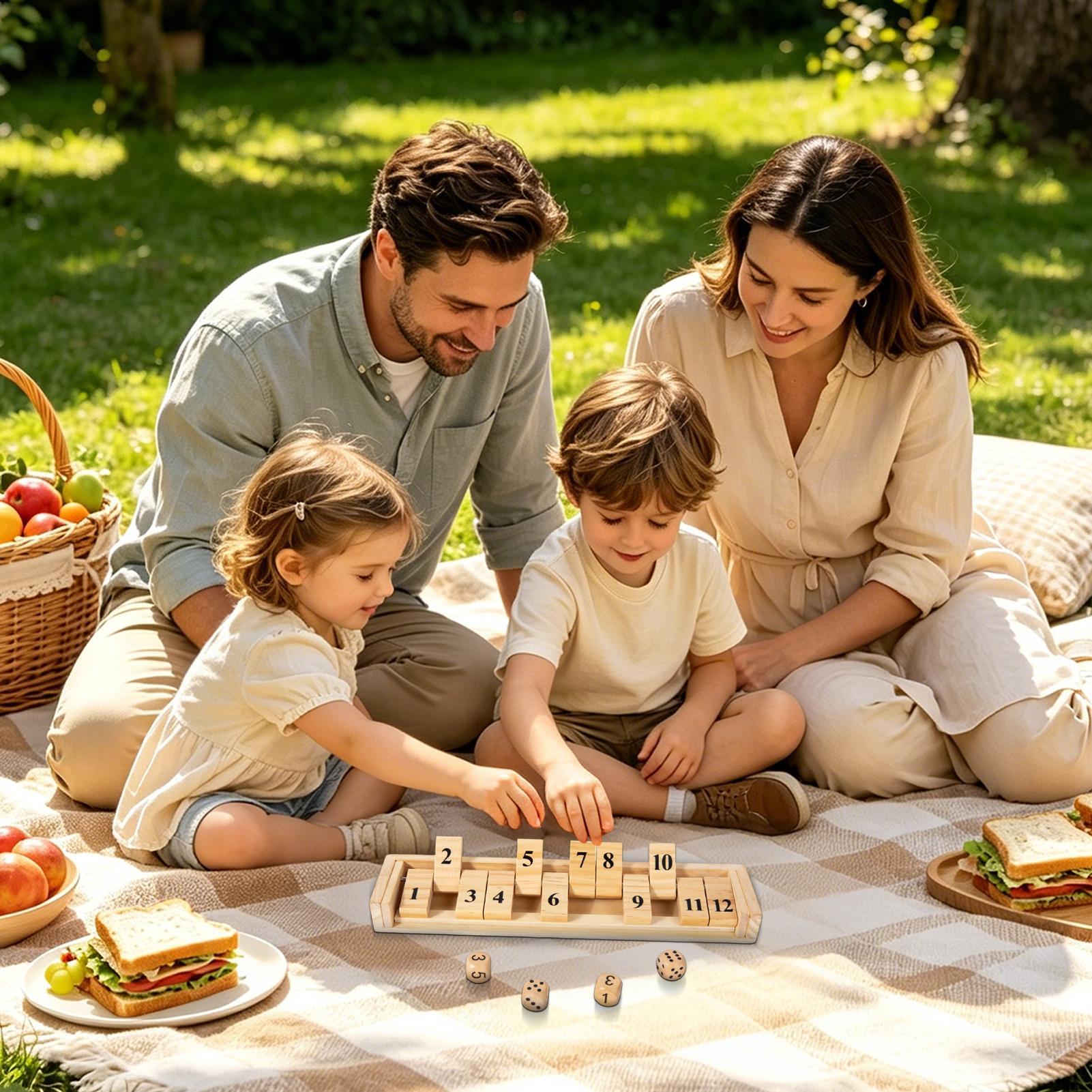Shut The Box Game Wooden Numbe - Party Games Usa recension och pris