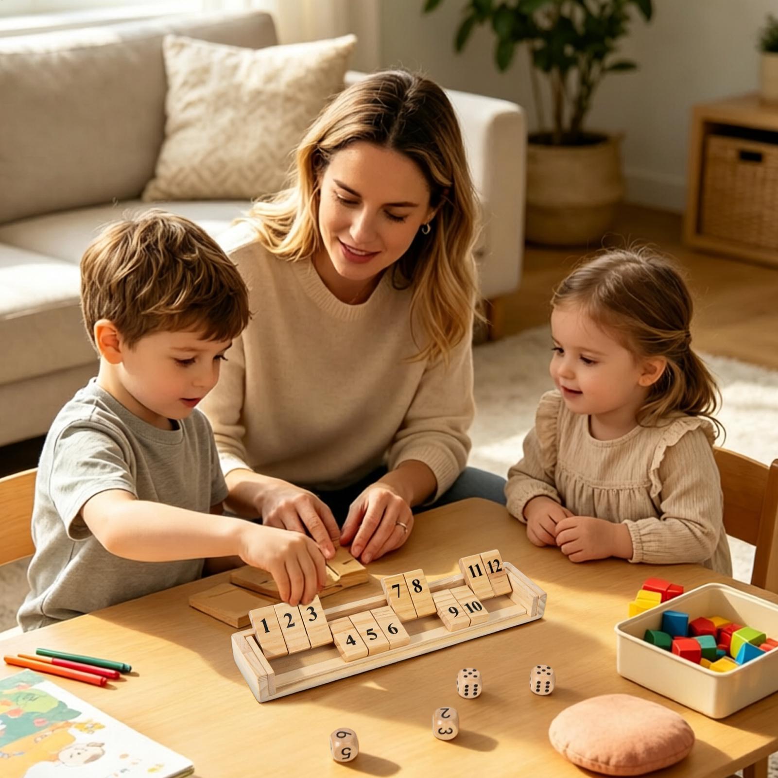 Shut The Box Game Wooden Numbe - Party Games Usa recension och pris