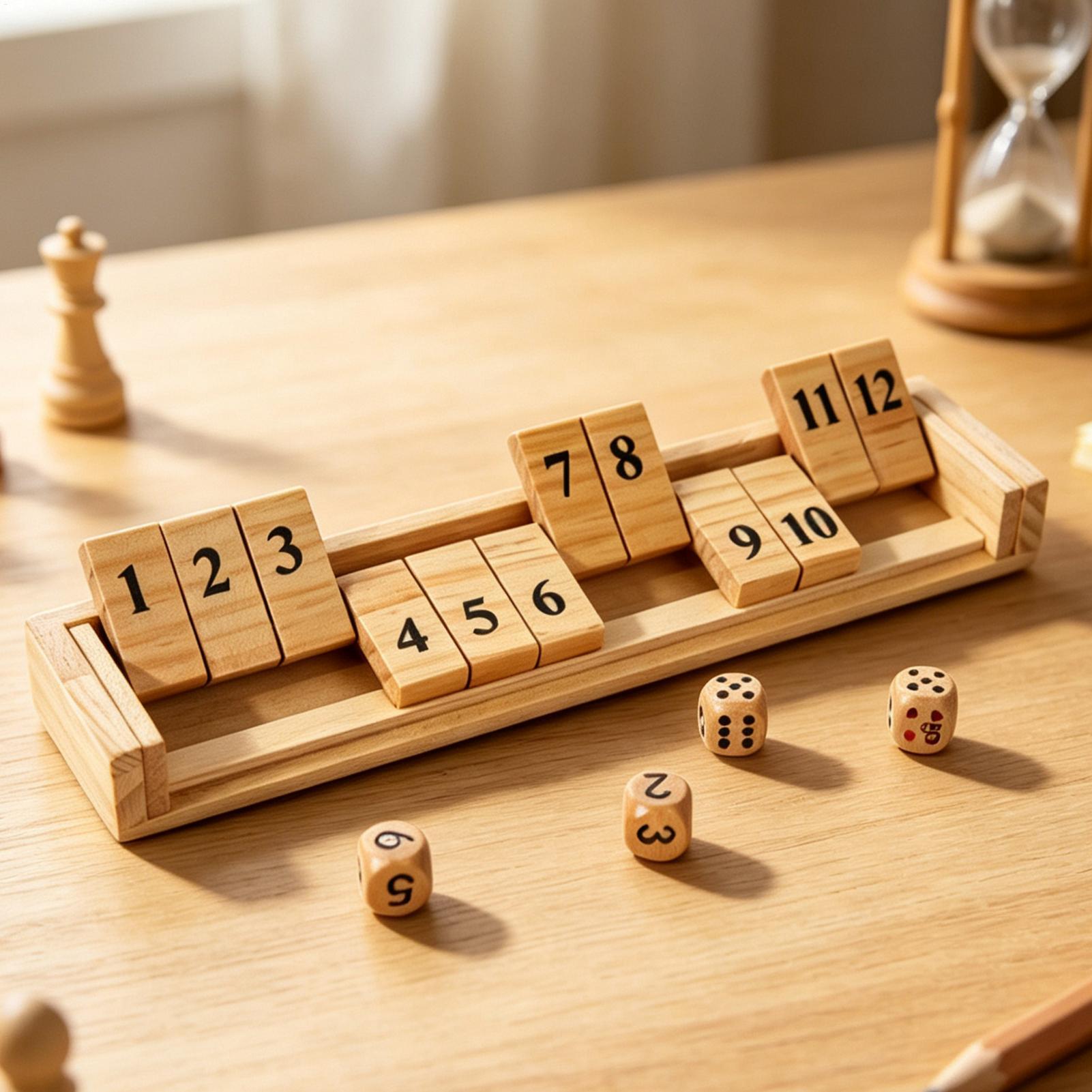 Shut The Box Game Wooden Numbe - Party Games Usa recension och pris