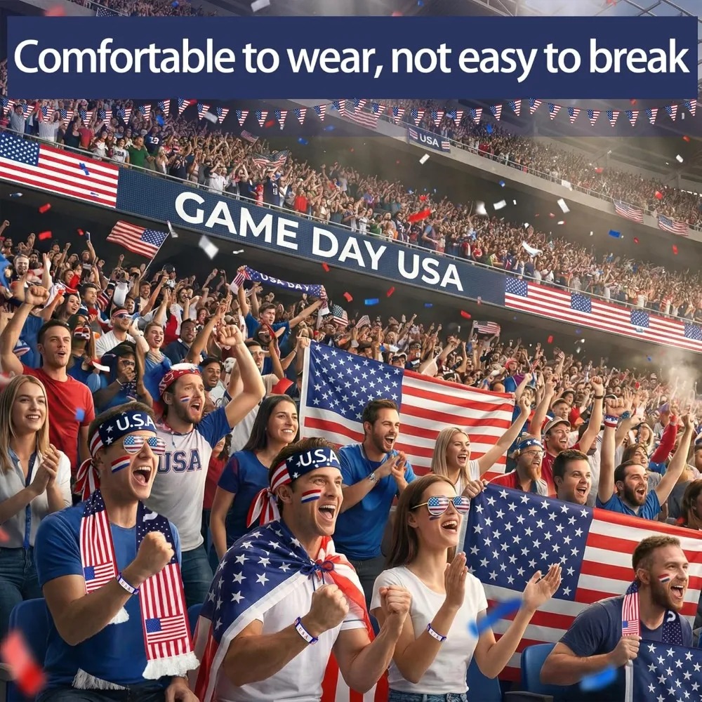 2026 USA Fan Kit Patriotic Sup - Party Games Usa recension och pris