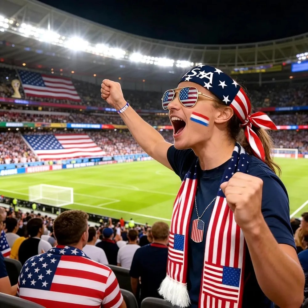 2026 USA Fan Kit Patriotic Sup - Party Games Usa recension och pris