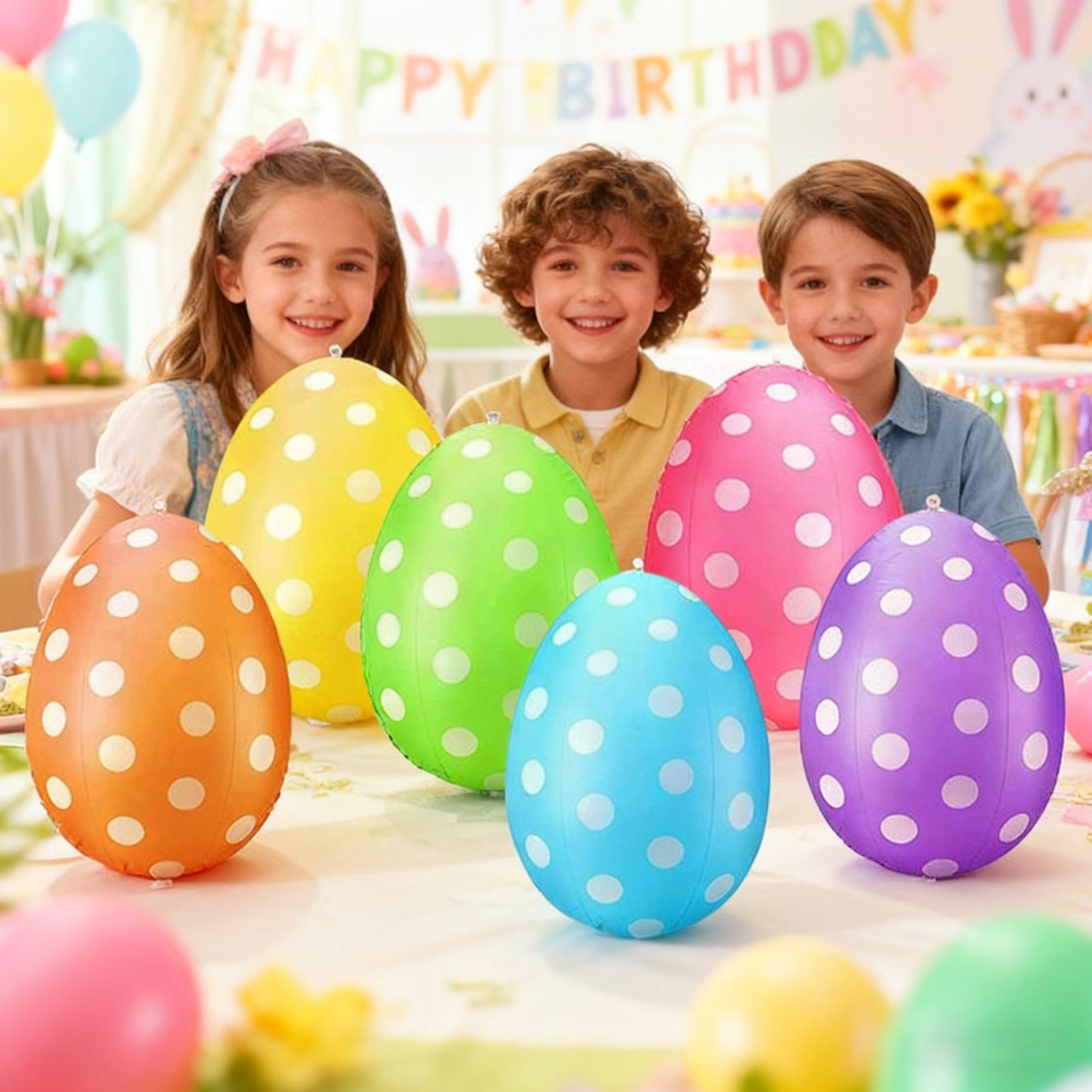Inflatable Easter Eggs 6Pcs/se - Party Games Egg recension och pris