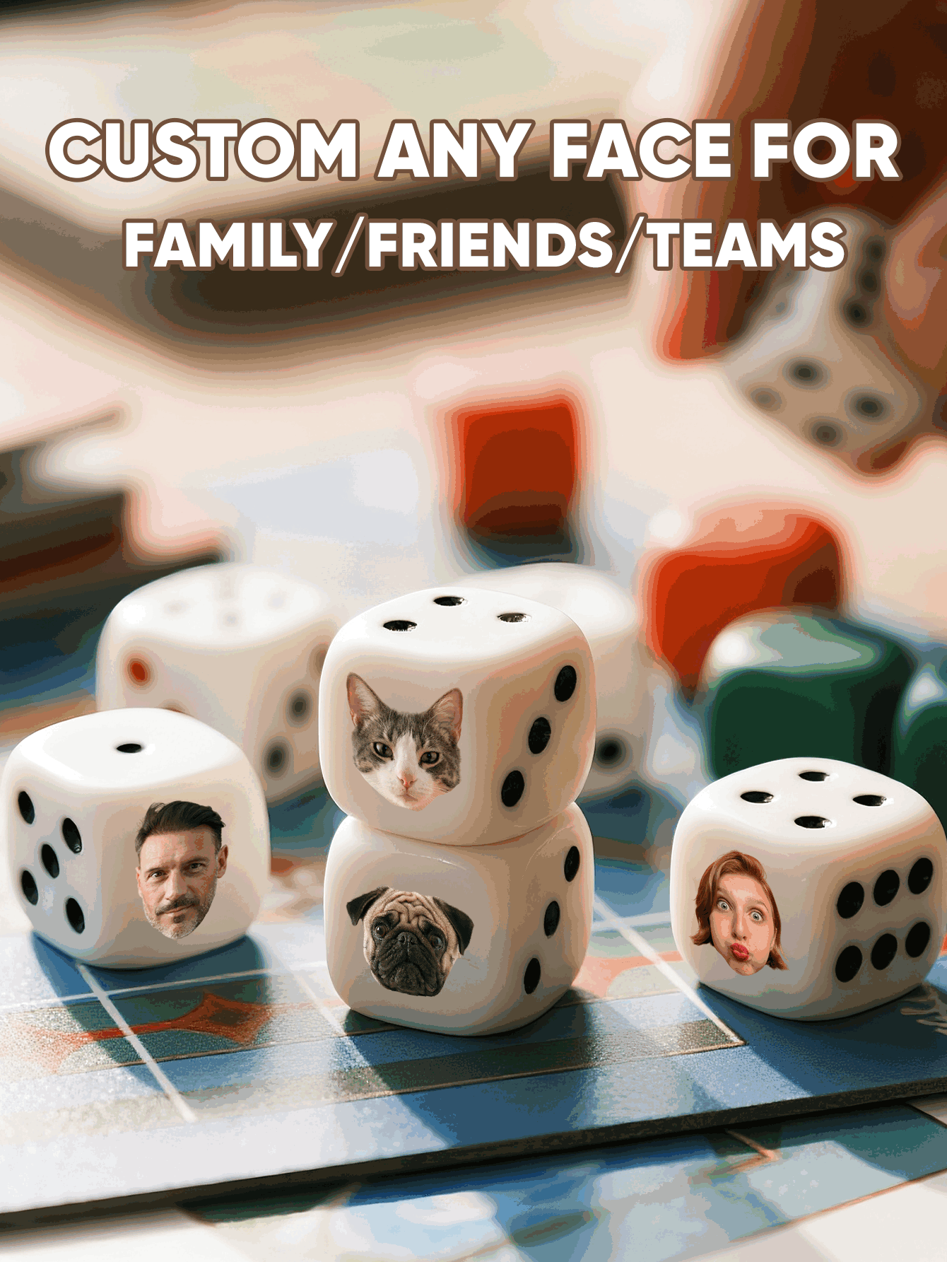 Custom Face Dice Personalized  - Party Games Christmas recension och pris