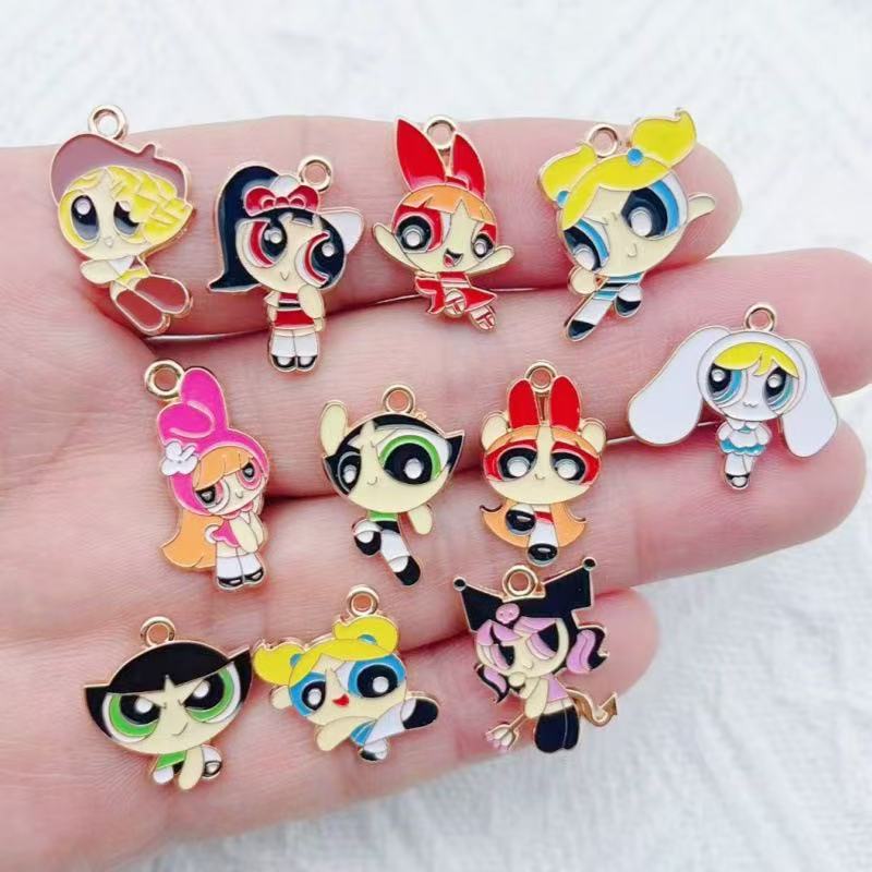 10pcs Alloy Oil-Dripping Carto - Party Games Ideas recension och pris
