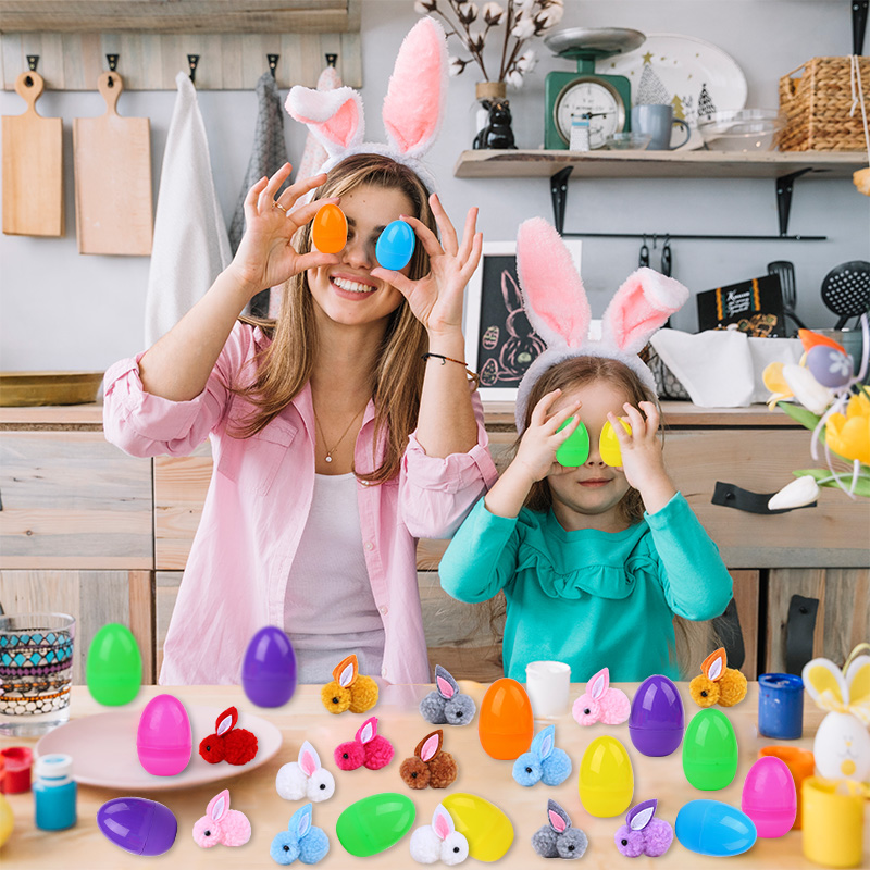 24Pcs Cute Easter Egg with Rab - Party Games Egg recension och pris