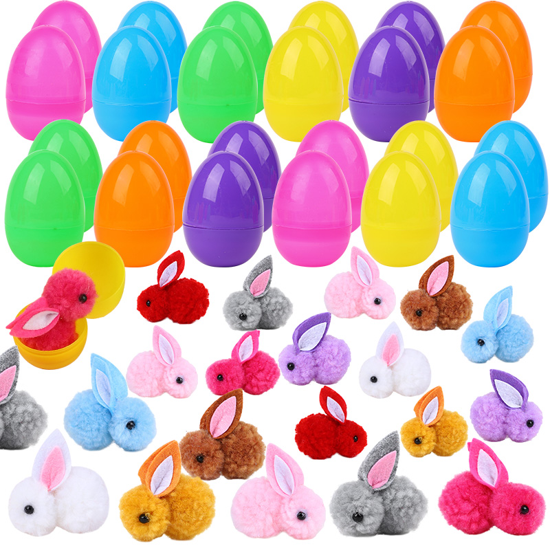 24Pcs Cute Easter Egg with Rab - Party Games Egg recension och pris