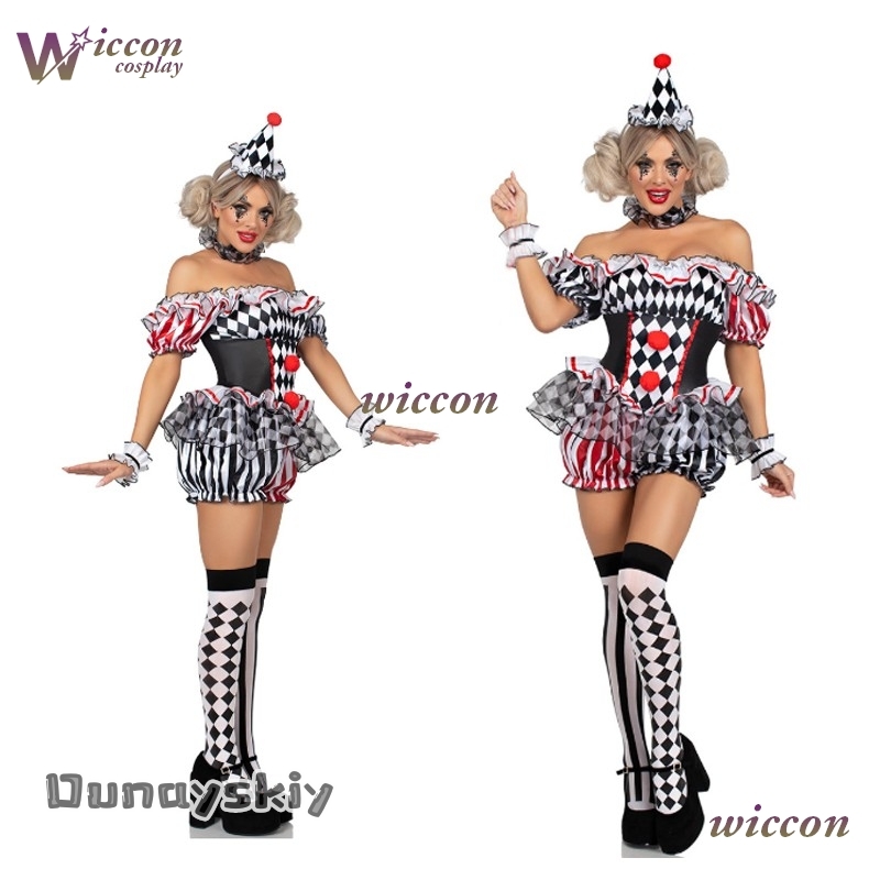 Women Clown Cosplay Costume Ci - Party Games Free Online recension och pris