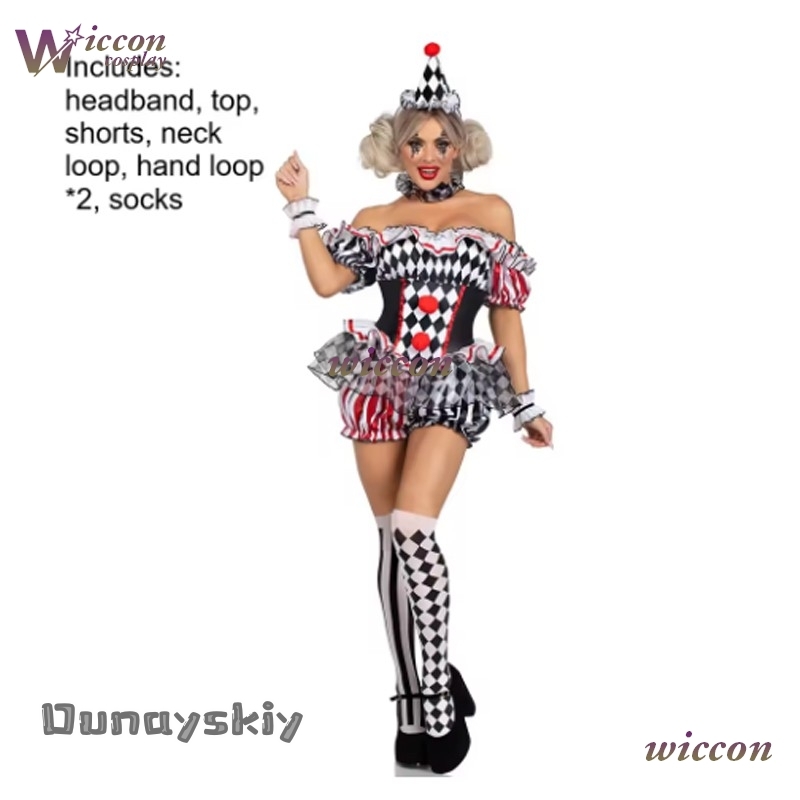 Women Clown Cosplay Costume Ci - Party Games Free Online recension och pris