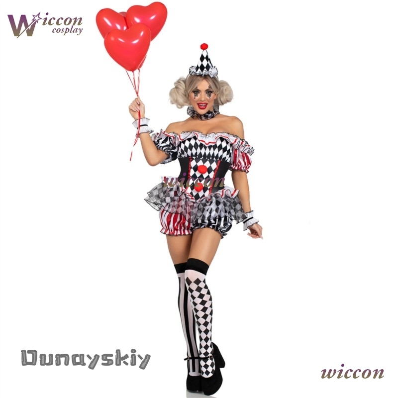 Women Clown Cosplay Costume Ci - Party Games Free Online recension och pris