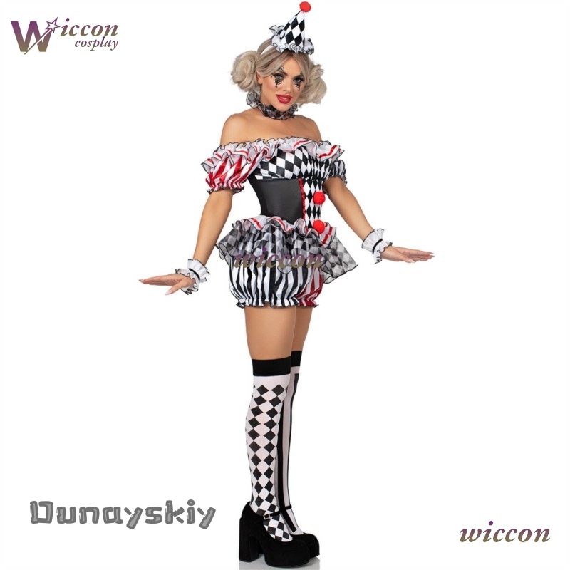 Women Clown Cosplay Costume Ci - Party Games Free Online recension och pris