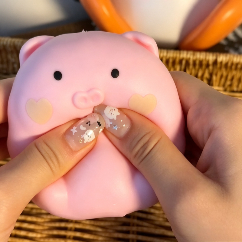 Crunchy Pink Pig Squishy Handm - Party Games Ideas recension och pris