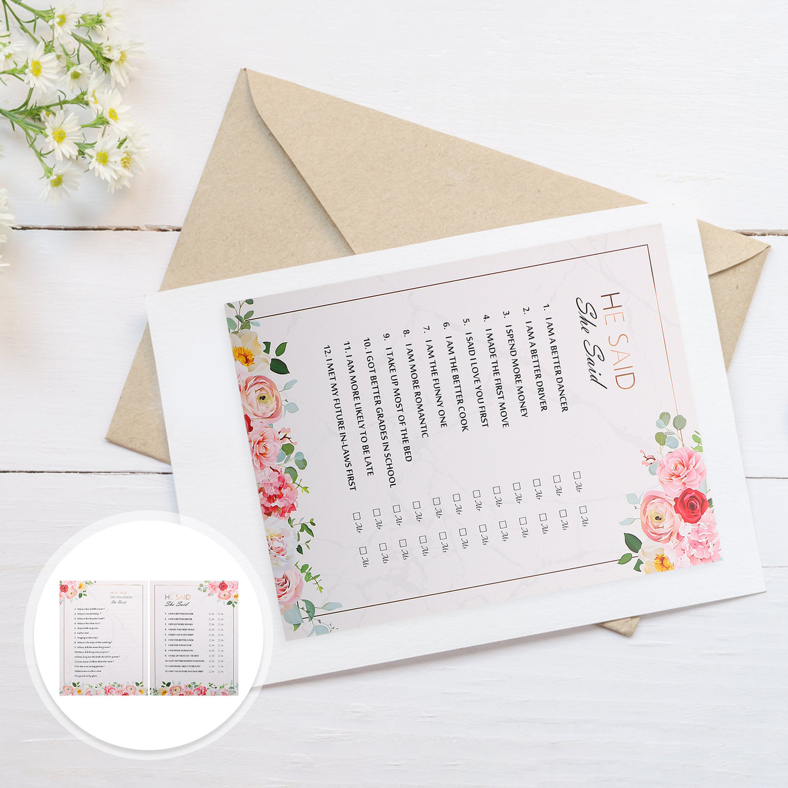 20Pcs Question Game Cards Uniq - Party Games Bachelorette recension och pris