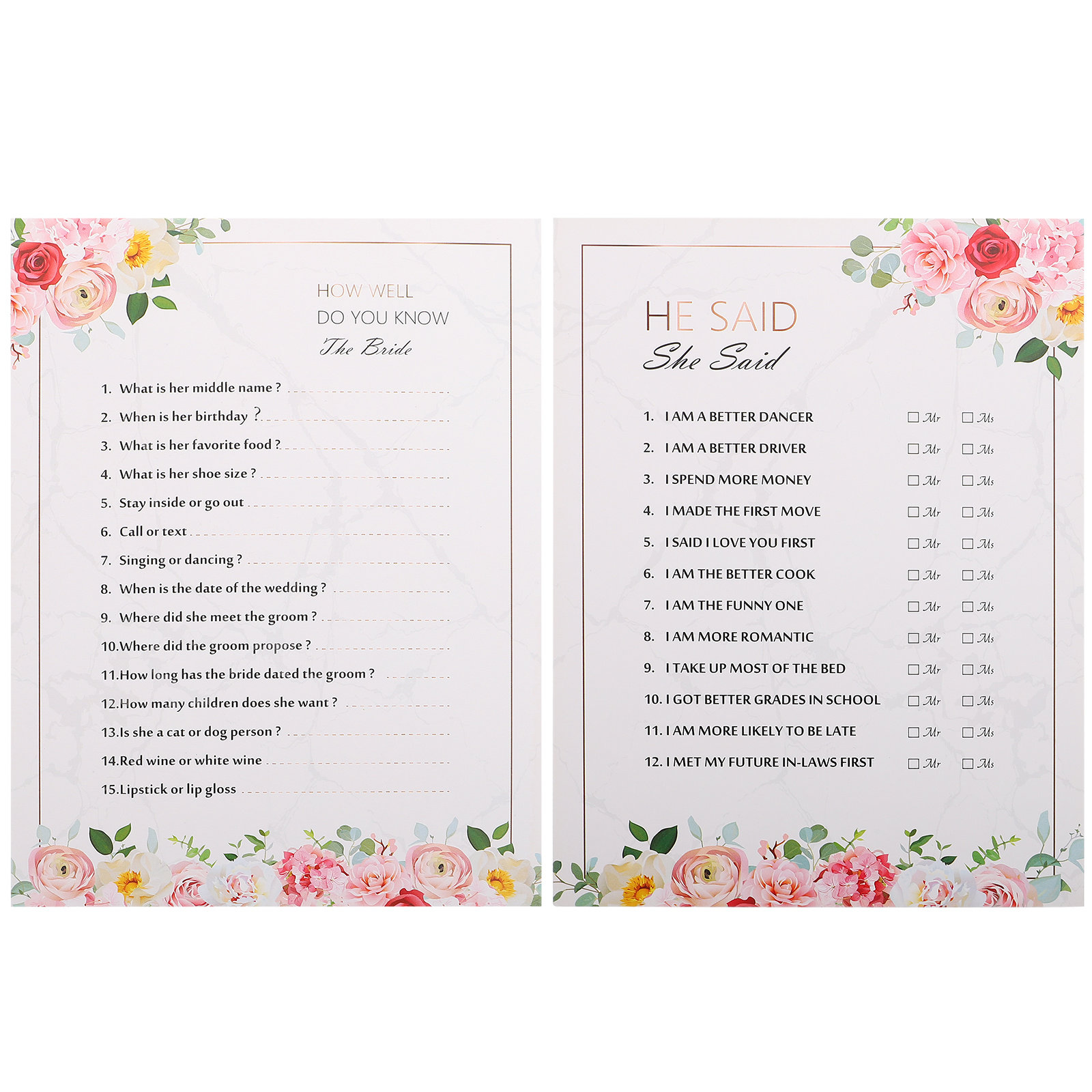 20Pcs Question Game Cards Uniq - Party Games Bachelorette recension och pris