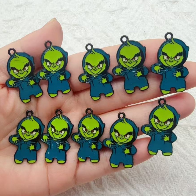 10pcs alloy drip oil cartoon C - Party Games Christmas recension och pris