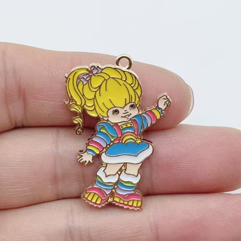 10pcs Cute Little Girl Enamel  - Party Games Ideas recension och pris
